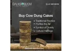 Cow dung cakes for Sudarshana Homa