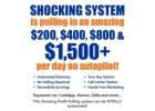 Turnkey system pays cash payments into your account multiple times daily on autopilot!!!