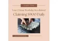  Work Smart: $900 Daily for Just 2 Hours Online!