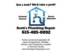 Got a Leak? Call Scott’s Plumbing Today!