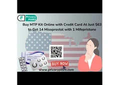 Buy MTP Kit Online with Credit Card At Just $63 to Get 14 Misoprostol with 1 Mifepristone