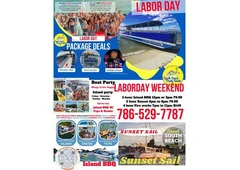Labor Day Weekend in Miami Yacht Party, Party boats, Party bus, Bar Crawl