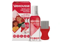 Vamousse Treatment Mousse Head Lice 160ml Effective Healthcare Products for Lice Removal