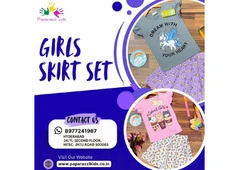 Buy Girls Skirt Set Online in India | Paparazzi Kids