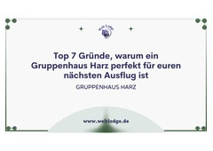 Top 7 Gründe, warum ein Gruppenhaus Harz perfekt für euren nächsten Ausflug ist
