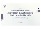 Gruppenhaus Harz: Aktivitäten & Ausflugsziele direkt vor der Haustür