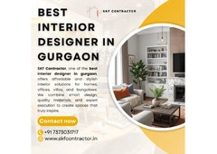 Choose the best interior designer in gurgaon for Unique Designs