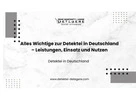 Alles Wichtige zur Detektei in Deutschland – Leistungen, Einsatz und Nutzen
