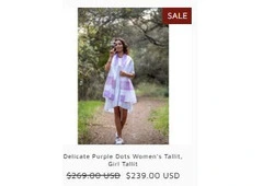 Stunning Tallit for Bat Mitzvah at Galilee Silks - Shop Now!