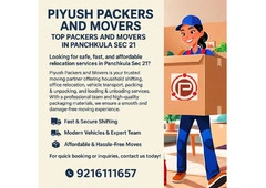Piyush Packers and Movers – Top Packers and Movers in Panchkula Sec 21