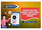 Recover Kheloyar account access using registered mobile number