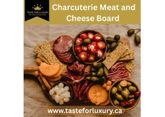 Elegant Board with Cheese and Meat for Gourmet Entertaining