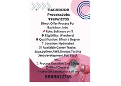 BACKDOOR JOBS in HYDERABAD