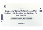 Gruppenunterkunft Familientreffen im Harz – 10 Outdoor-Aktivitäten für Ihre Familie
