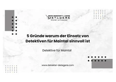 5 Gründe warum der Einsatz von Detektiven für Maintal sinnvoll ist