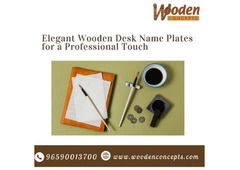 Wooden Desk Name Plates: Elegant & Personalized Nameplates for Office and Home