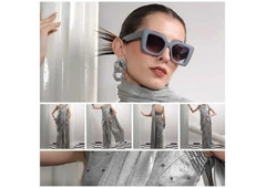 Glam Black Long Sequin Dress for Women