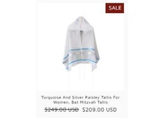 Make the Bat Mitzvah Unforgettable with a Stunning Tallit from Galilee Silks!