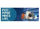 PVC Pipes Price List
