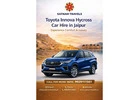 Book Toyota Innova Hycross Rental in Jaipur Today