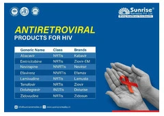 Antiretroviral ARV Products for HIV Treatment | Sunrise Remedies