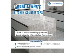 Granite White Kitchen Countertops | +44 020 83685555 | DialAWorkTop