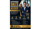 Experienced Sales Representatives Needed – High Earning Potential – Call to Apply