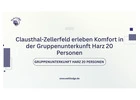 Clausthal-Zellerfeld erleben Komfort in der Gruppenunterkunft Harz 20 Personen