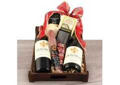 Delight your senses with our artisanal wine and cheese basket