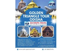 Explore the Golden Triangle Tour Odisha with SaiKrupaTravel